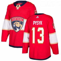 Youth Adidas Florida Panthers 13 Mark Pysyk Authentic Red Home NHL Jersey 