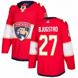 Youth Adidas Florida Panthers 27 Nick Bjugstad Authentic Red Home NHL Jersey 
