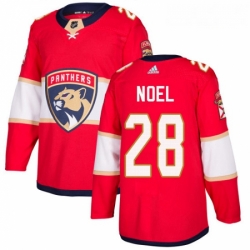 Youth Adidas Florida Panthers 28 Serron Noel Authentic Red Home NHL Jersey 