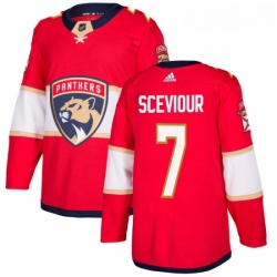 Youth Adidas Florida Panthers 7 Colton Sceviour Premier Red Home NHL Jersey 