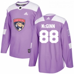 Youth Adidas Florida Panthers 88 Jamie McGinn Authentic Purple Fights Cancer Practice NHL Jersey 