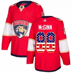 Youth Adidas Florida Panthers 88 Jamie McGinn Authentic Red USA Flag Fashion NHL Jersey 