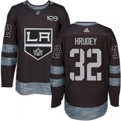 Kings #32 Kelly Hrudey Black 1917 2017 100th Anniversary Stitched NHL Jersey
