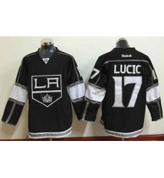 Los Angeles Kings #17 Milan Lucic Black Home Stitched NHL Jersey