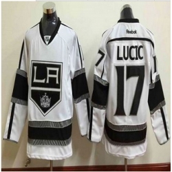 Los Angeles Kings #17 Milan Lucic White Stitched NHL Jersey