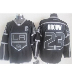 Los Angeles Kings 23 Dustin Brown Black ICE Fashion NHL Jerseys