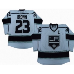 Los Angeles Kings #23 Dustin Brown white Jersey