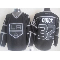 Los Angeles Kings #32 Jonathan Quick Black Ice Fashion NHL Jerseys