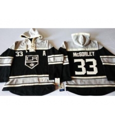 Los Angeles Kings #33 Marty Mcsorley Black Sawyer Hooded Sweatshirt Stitched NHL Jersey