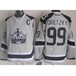 Los Angeles Kings #99 Wayne Gretzky Grey NHL Jerseys 2014 New Style