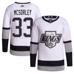 Men Adidas Los Angeles Kings 33 Marty Mcsorley Authentic White Home NHL Jersey