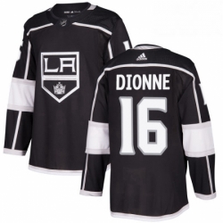 Mens Adidas Los Angeles Kings 16 Marcel Dionne Authentic Black Home NHL Jersey 