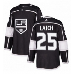 Mens Adidas Los Angeles Kings 25 Brooks Laich Authentic Black Home NHL Jersey 