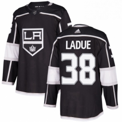 Mens Adidas Los Angeles Kings 38 Paul LaDue Premier Black Home NHL Jersey 