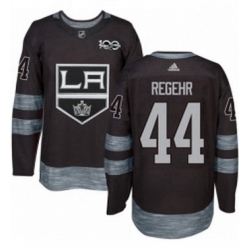 Mens Adidas Los Angeles Kings 44 Robyn Regehr Premier Black 1917 2017 100th Anniversary NHL Jersey 