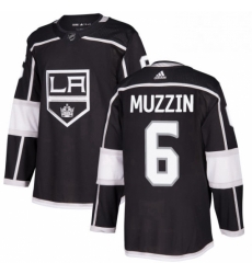 Mens Adidas Los Angeles Kings 6 Jake Muzzin Authentic Black Home NHL Jersey 