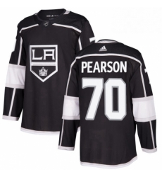 Mens Adidas Los Angeles Kings 70 Tanner Pearson Authentic Black Home NHL Jersey 