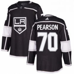 Mens Adidas Los Angeles Kings 70 Tanner Pearson Authentic Black Home NHL Jersey 