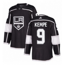 Mens Adidas Los Angeles Kings 9 Adrian Kempe Premier Black Home NHL Jersey 