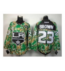 NHL Jerseys Los Angeles Kings #23 Brown camo[patch C]