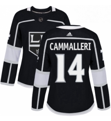 Womens Adidas Los Angeles Kings 14 Mike Cammalleri Authentic Black Home NHL Jersey 
