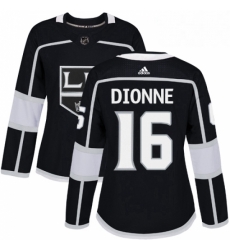 Womens Adidas Los Angeles Kings 16 Marcel Dionne Authentic Black Home NHL Jersey 
