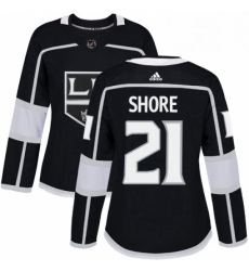 Womens Adidas Los Angeles Kings 21 Nick Shore Authentic Black Home NHL Jersey 