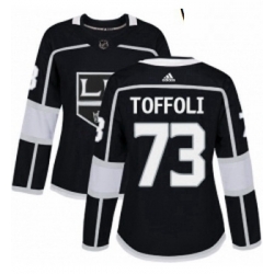 Womens Adidas Los Angeles Kings 73 Tyler Toffoli Authentic Black Home NHL Jersey 