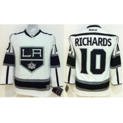 Kids Los Angeles Kings #10 Mike Richards White NHL Jerseys