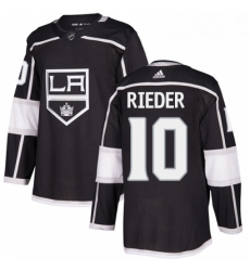 Youth Adidas Los Angeles Kings 10 Tobias Rieder Authentic Black Home NHL Jersey 