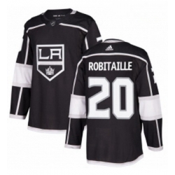 Youth Adidas Los Angeles Kings 20 Luc Robitaille Authentic Black Home NHL Jersey 