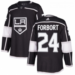 Youth Adidas Los Angeles Kings 24 Derek Forbort Authentic Black Home NHL Jersey 