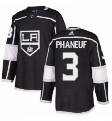 Youth Adidas Los Angeles Kings 3 Dion Phaneuf Authentic Black Home NHL Jersey 