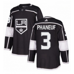 Youth Adidas Los Angeles Kings 3 Dion Phaneuf Authentic Black Home NHL Jersey 