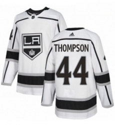Youth Adidas Los Angeles Kings 44 Nate Thompson Authentic White Away NHL Jersey 