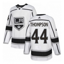 Youth Adidas Los Angeles Kings 44 Nate Thompson Authentic White Away NHL Jersey 