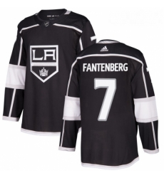 Youth Adidas Los Angeles Kings 7 Oscar Fantenberg Authentic Black Home NHL Jersey 