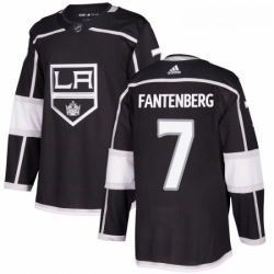 Youth Adidas Los Angeles Kings 7 Oscar Fantenberg Authentic Black Home NHL Jersey 