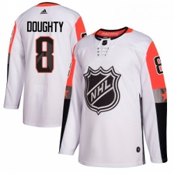 Youth Adidas Los Angeles Kings 8 Drew Doughty Authentic White 2018 All Star Pacific Division NHL Jersey 