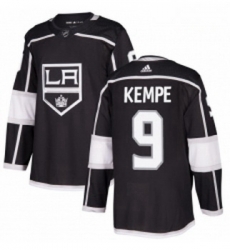 Youth Adidas Los Angeles Kings 9 Adrian Kempe Authentic Black Home NHL Jersey 