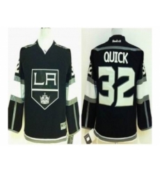 Youth nhl jerseys los angeles kings #32 quick black
