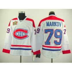 2011 Heritage Classic Montreal Canadiens 79 markoy white jerseys