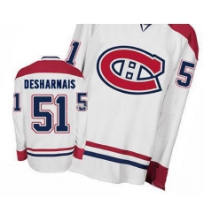 2011 Montreal Canadiens NHL Hockey Jerseys #51 Desharnais White Authentic Hockey Jersey