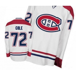 2011 Montreal Canadiens NHL Hockey Jerseys #72 Cole White Authentic Jersey
