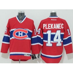 Canadiens #14 Tomas Plekanec Stitched Red New CH NHL Jersey