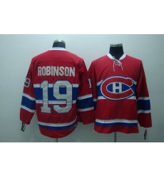 Canadiens #19 Larry Robinson Stitched Red CH CCM Throwback NHL Jersey