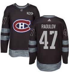 Canadiens #47 Alexander Radulov Black 1917 2017 100th Anniversary Stitched NHL Jersey