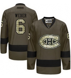 Canadiens #6 Shea Weber Green Salute to Service Stitched NHL Jersey