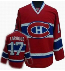 Hockey Montreal Canadiens #17 Georges Laraque Stitched Replithentic Red Jersey