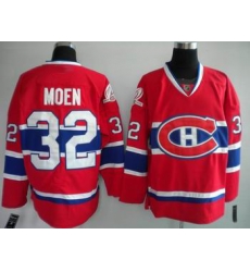 Hockey Montreal Canadiens #32 Travis Moen Stitched Replithentic New CH Red Jersey